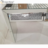 Mirrored Console Table VXin WXWF-710 Two Drawer Crushed Diamond Beval Silver Side Table