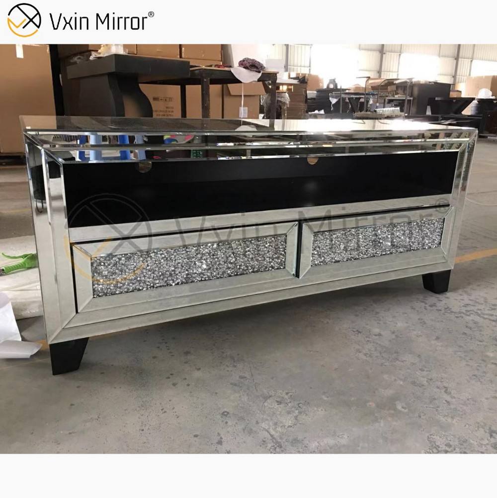 wooden glass tv stand