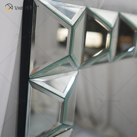 Rectangular Multi Facet Glass WXM-1010 Wall Mirror
