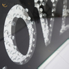 VXin WXMA-23 Home Decor Glass Frame Mirrored LOVE Wall Art Crystal Porcelain Painting Mirror Wall Art