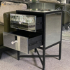 Modern Bedroom Furniture Mirror Nightstand