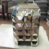 New Design Home Decor Sofas End Table Silver Furniture Mirror Bedside Table WXWF-1026