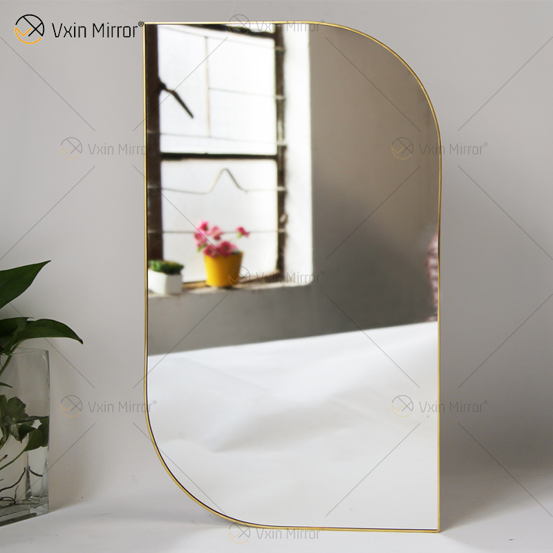Golden Vxin Unique Wall Decor Gold Metal Frame Decorative Mirrors Luxury Simple And Stylish Wall Mirror