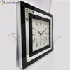 Wholesales China Supply Silver Mirror Square Wall Clock
