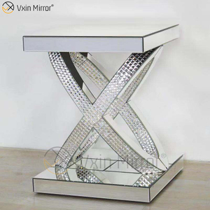 Modern End Table Mirror Furniture Side Table Hotel Hallway Mirrored Console Table for Living Room Furniture WXF-295