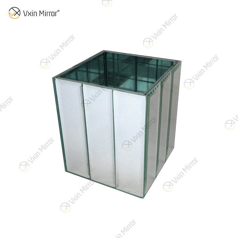 WXMV-001 Mirror Vase Crystal Silver Glass Stunning Decorative Vase Flower Luxury for Home Decor Cant Hold Water