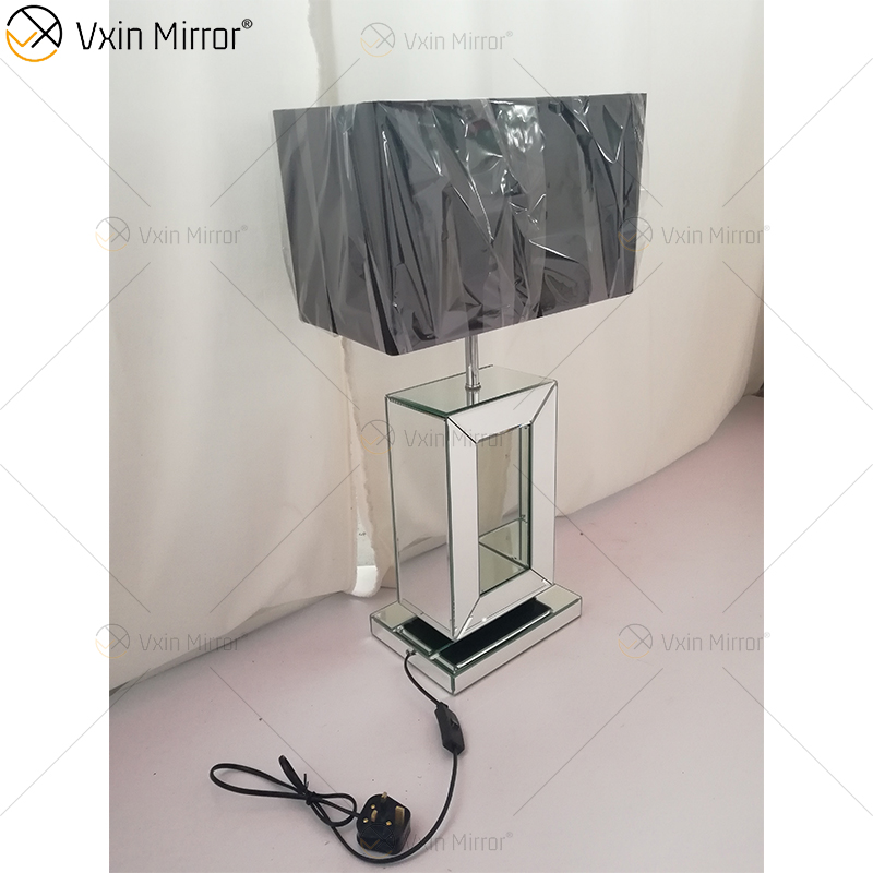Vxin Supply WXTL-060 Modern Silver Crushed Crystal Mirror Lamp For Bedroom