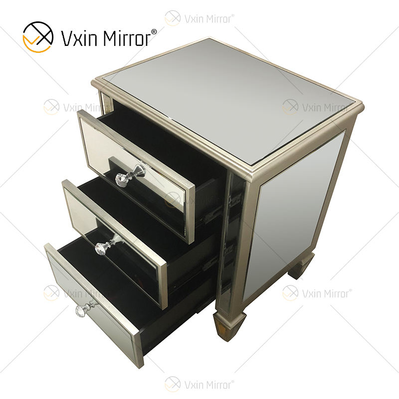 Mirror Bedside Table