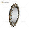 Two Colors WXM-1145 Wall Decoration Silver Brown Glass Wall Hanging Mirror