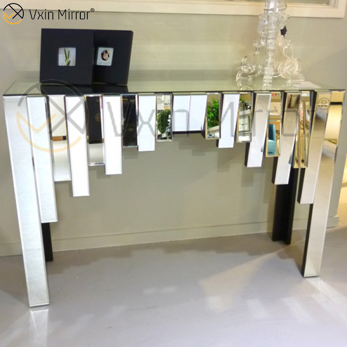 Chinese Factory Vxin Silver Home Decor Hallway Table Console A Set Mirror Living Room Furniture Sets