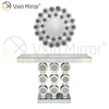 Low Price Vxin Modern Round Crushed Diamond Glass Console Table Mirror Funiture