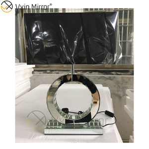 WXL-007 Modern Silver Crushed Crystal Mirror Lamp For Bedroom Furniture