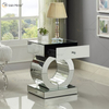 Custom Modern Mirrored Bedside Table with Drawer Side Tables for Home Furniture for Living Room