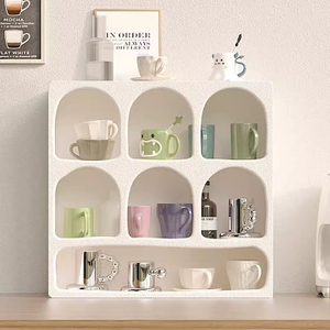 Modern Cave Style White Cabinet 