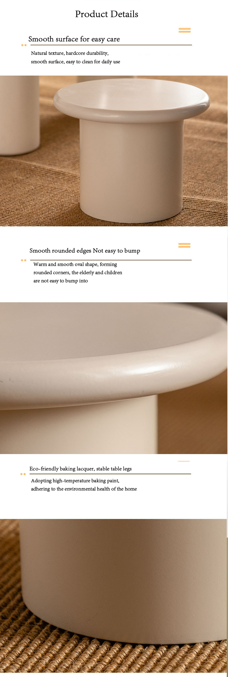 round wooden coffee table