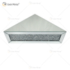 Vxin Factory Supply WXF-152 Silver Wall Decor Silver Crushed Diamond Mirror Wall Shelf