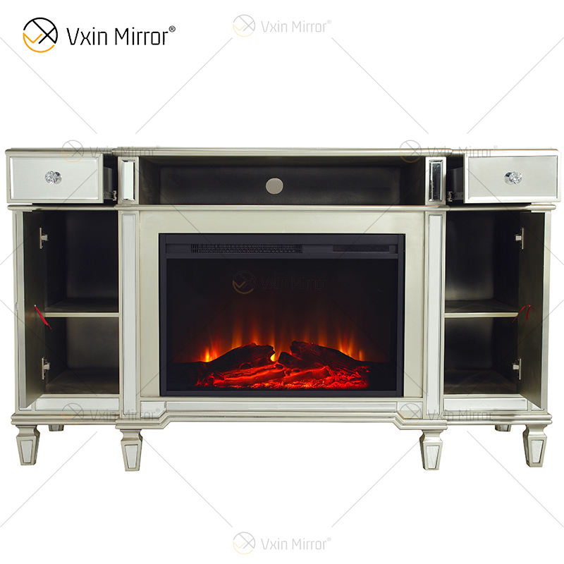 tv stand with mirrors