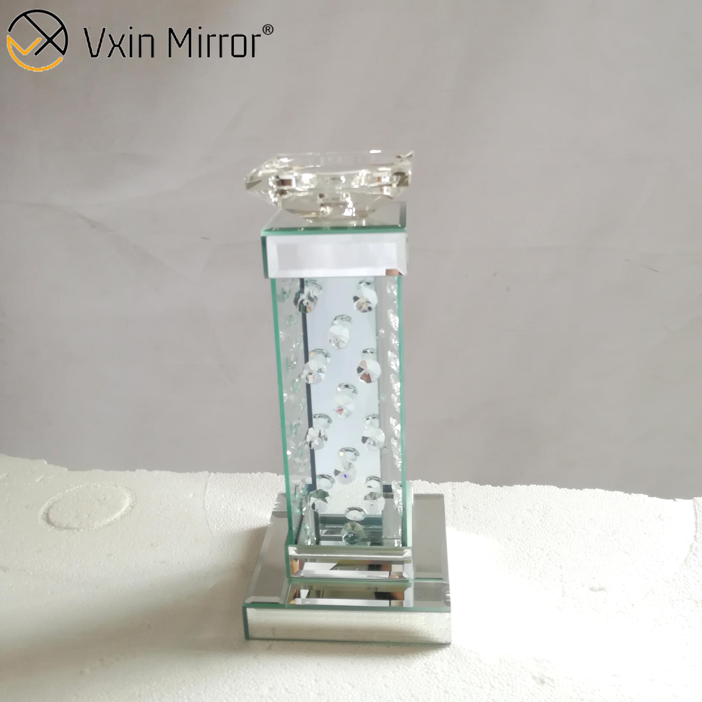 Vxin Mirror WXCH-05 Crystal Mirrored Candle Holder
