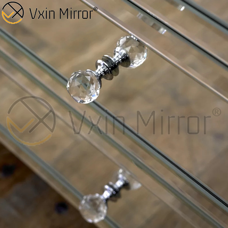 Reliable Quality Tall Mirrored Bedside Table of Drawers Sofas Night Table for Living Room WXF-009