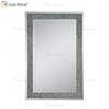 Wholesale WXM-1759 Gold Factory Supply Design Decorate 3 Colors Crushed Diamond Furniture Mirrors Decor Living Room Wall Mirror