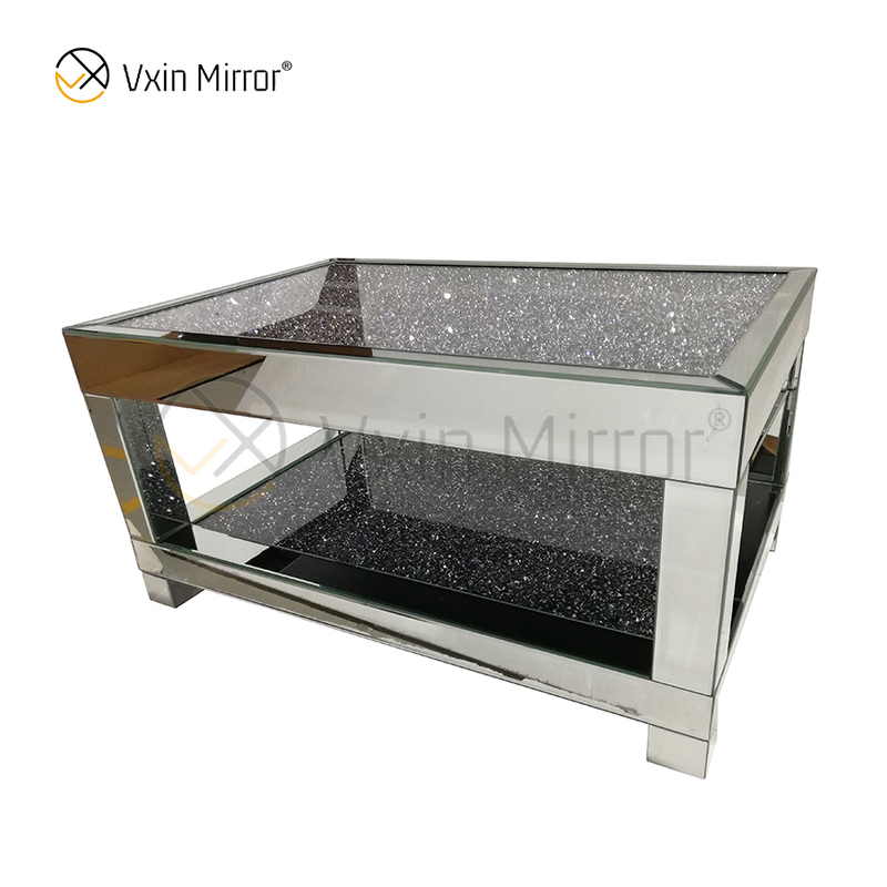 Customized Side Table WXF-117-1 Crushed Diamond Homemade Silver Coffee Table