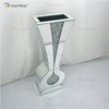 WXMV-004-1 Home Hotel Decor Indoor Silver Crushed Diamond Mirrored Large Follower Pots Mirror Vase