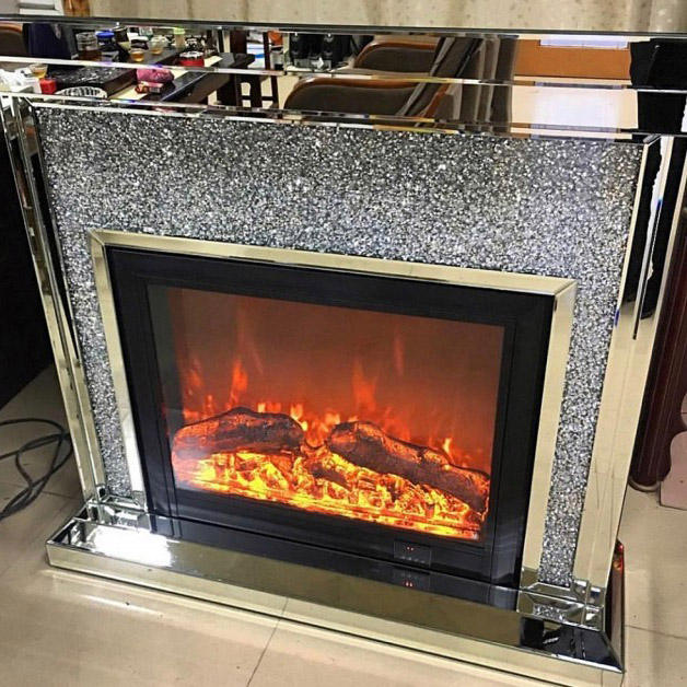 fireplace fire glass