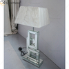 Factory Supply WXTL-001 Modern Silver 3D Table Mirror Lamp with Lampshade For Bedroom