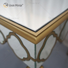 Facoty Supply End Table Luxury WXF-668 Pure Gold Homemade Mirrored Coffee Table