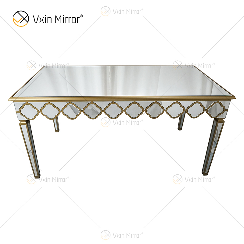 Facoty Supply End Table Luxury WXF-668 Pure Gold Homemade Mirrored Coffee Table