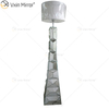 Black Frame WXFL-056 Living Room Elegant Silver Modern Crystal 3D Mirrored Floor Standing Lamp Mirror Lamp