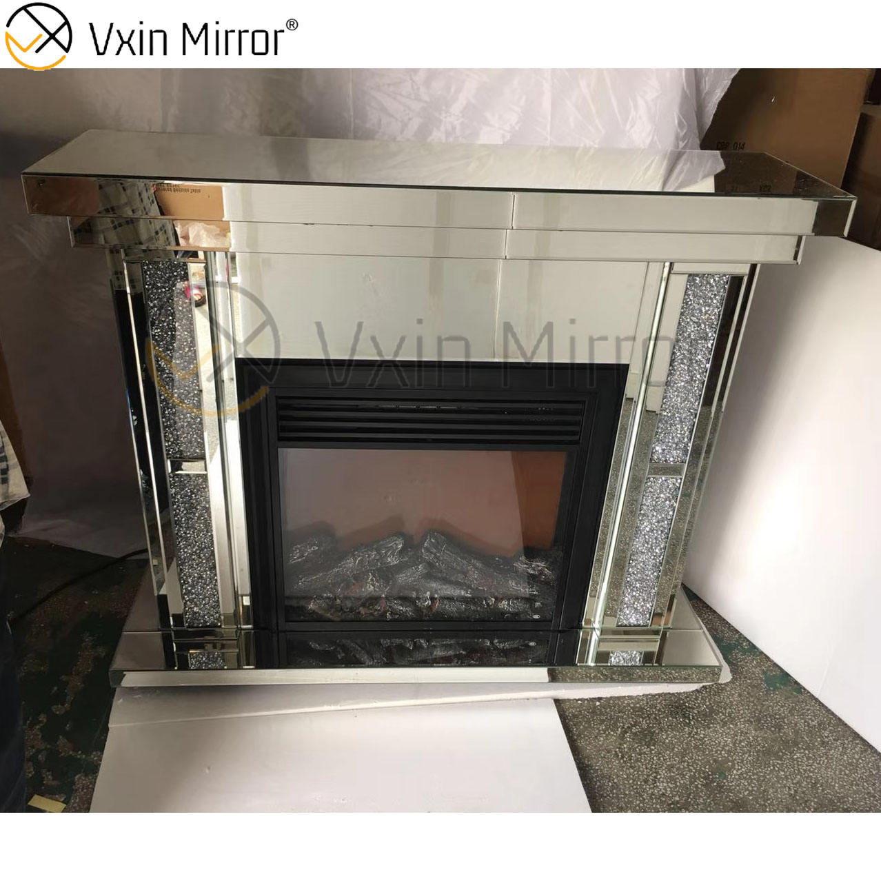 crushed diamond fireplace wholesale