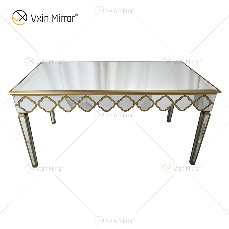 Facoty Supply End Table Luxury WXF-668 Pure Gold Homemade Mirrored Coffee Table
