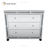 Home Decor WXF-856 Silver Crushed Diamond Mirored Cupboard Cabinet With Muti Drawers
