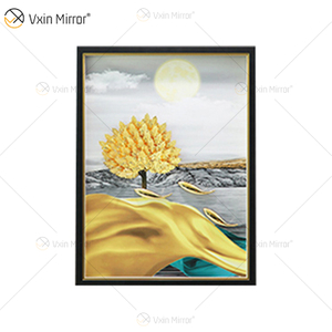 The Newest Vxin WXPA-024 3D Abstract Metal Wall Art Decor Home Decoration Luxury Living Room Framed for Home Set for Sale