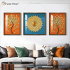 The Newest Vxin WXPA-25 3D Abstract Wall Art Metal Wall Art Decor Home Decoration Living Room Framed for Home Set for Sale