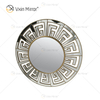 Fashion Decorative WXM-1525 Wall Decoration Silver Glass Luxury Round Wall Unique Mirror