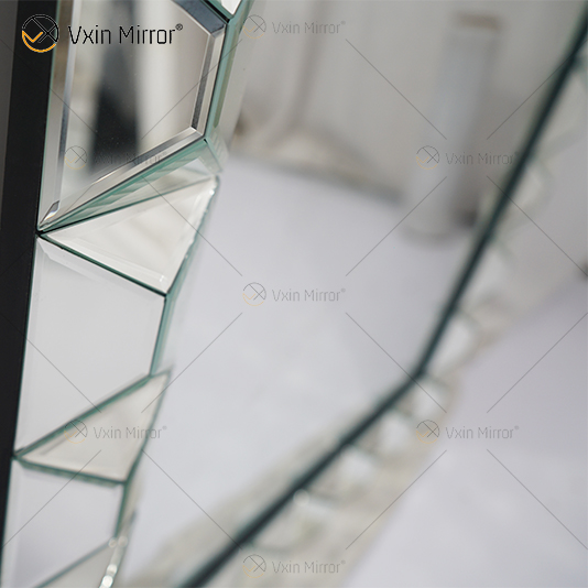 Rectangular Multi Facet Glass WXM-1010 Wall Mirror