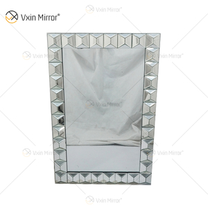 Rectangular Multi Facet Glass WXM-1010 Wall Mirror