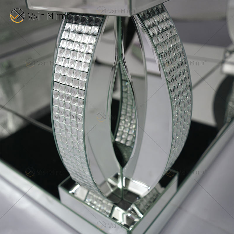 side tables mirrored