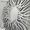 Factory Supply Silver WXM-1655 Geometric Shape Decorative Wall Glass Mirror