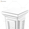 Custom Modern Mirrored Bedside Table Sofas Side Tables for Home Furniture WXF-2122