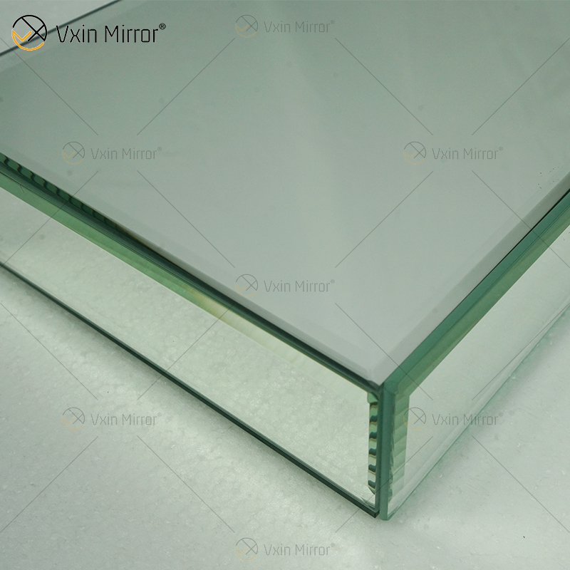 Vxin Factory Supply Silver Wall Decor Silver Glass Mirror Wall Shelf for Wall