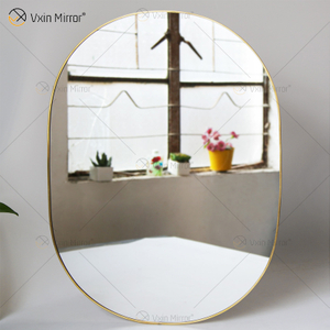 Golden Vxin Unique Wall Decor Gold Metal Frame Decorative Mirrors Luxury Simple And Stylish Wall Mirror