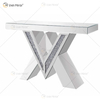 2022 New Products Designer Console Table Crushed Diamond Crystal Mirrored Console Tables