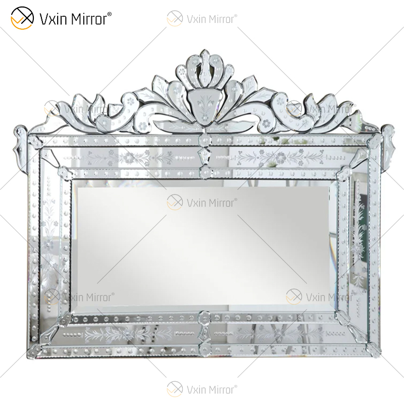 Wholesale WXVM-047 Modern Venetian Design Mirrors Wall Rectangle Silver Wall Mirror