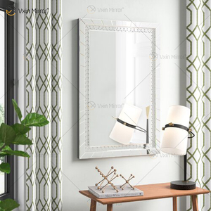 Good Quality WXM-761 Crystal Vanity Set Wall Mirror with Wall Decor Lighted Mirror