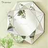 VXin Mirror WXM-1719 Moden Silver Glass 3D Decorative Wall Mirror Home Decor for Living Room Bedroom