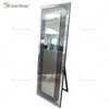 WXM-1539 Colorful Tunnel Lights with Diamonds LED Mirror Floor Standing Mirror with Bracket Blue-tooth Sound Control Ligh