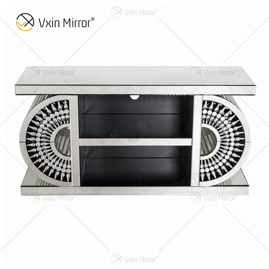 wood and glass tv stand